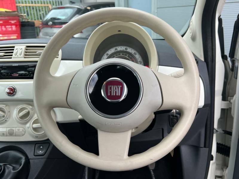 Fiat 500 1.2 Lounge Hatchback Euro 6 Ss White #16