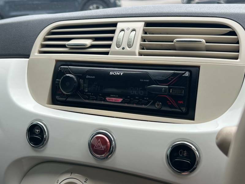 Fiat 500 1.2 Lounge Hatchback Euro 6 Ss White #19