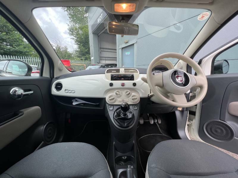 Fiat 500 1.2 Lounge Hatchback Euro 6 Ss White #15