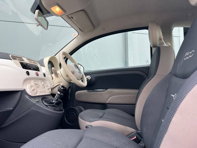 Fiat 500 1.2 Lounge Hatchback Euro 6 Ss White #17