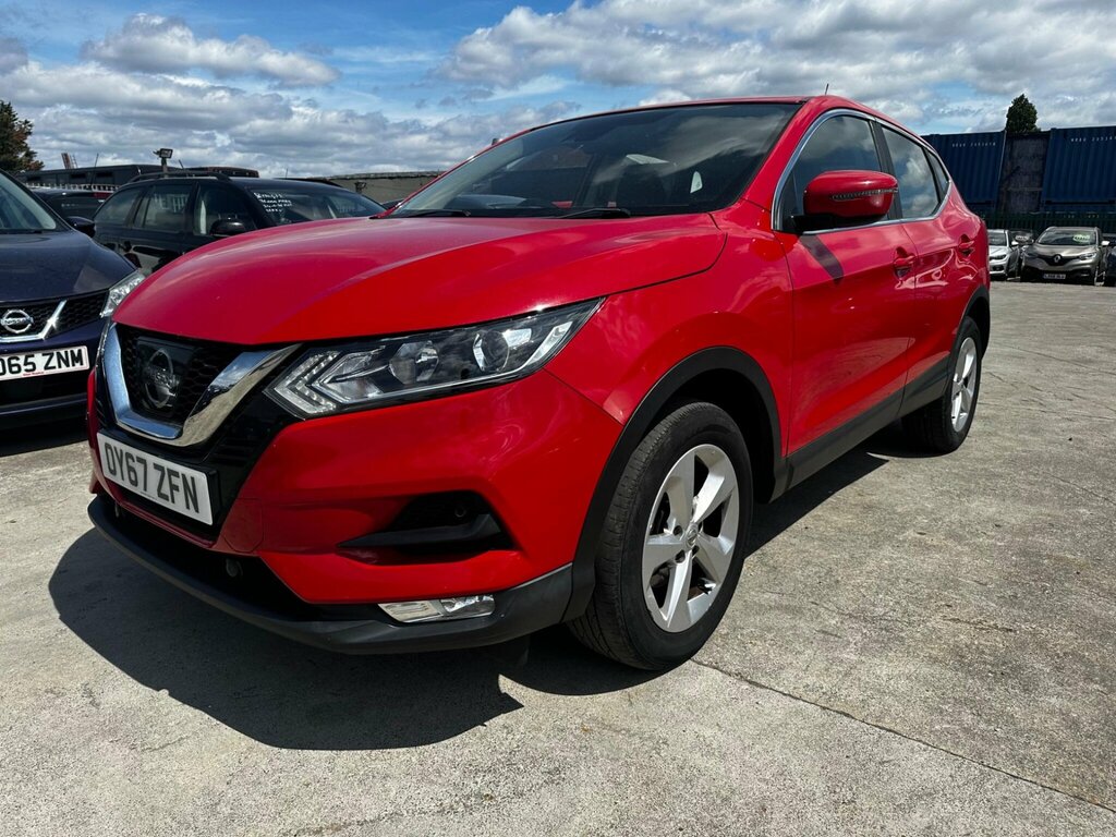 Nissan Qashqai 1.2 Dig-t Acenta Euro 6 Ss OY67ZFN Red #4