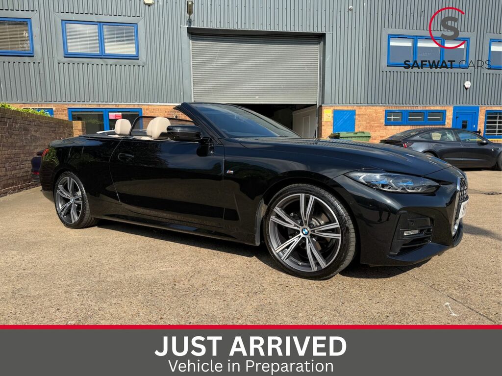 BMW 4 Series 2021 2.0 420I M Sport Convertible Black #5