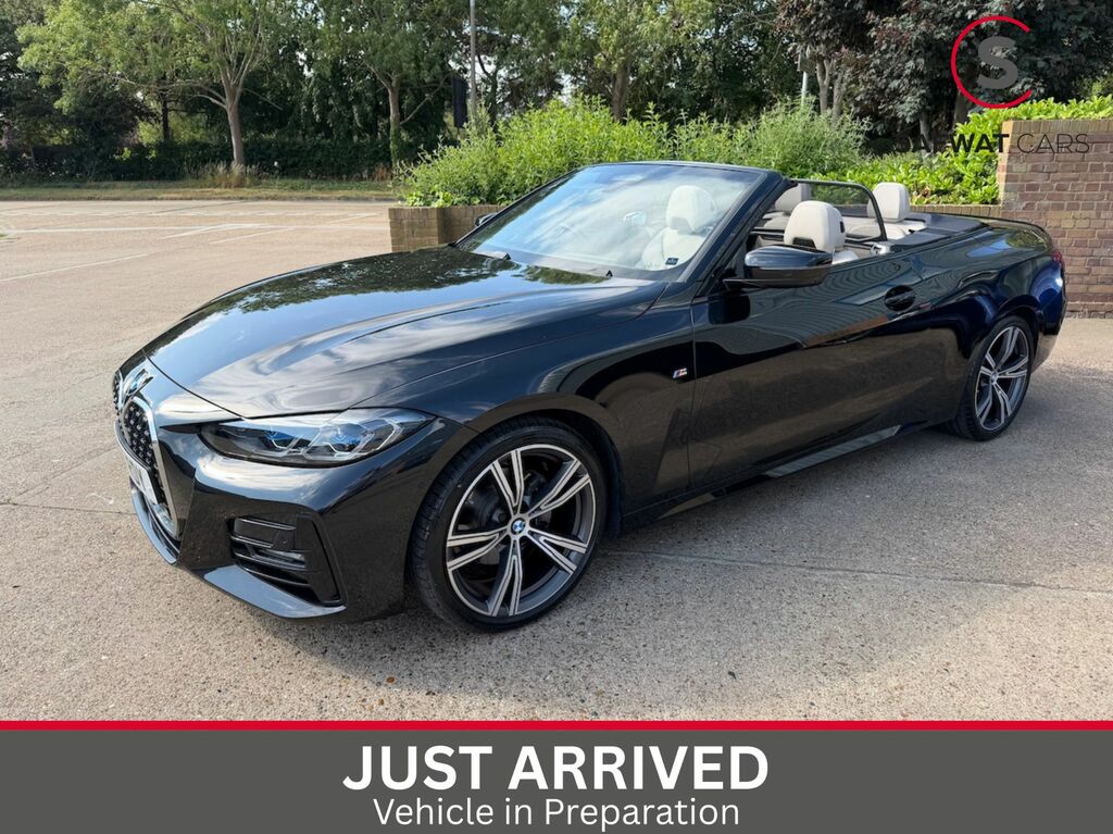 BMW 4 Series 2021 2.0 420I M Sport Convertible Black