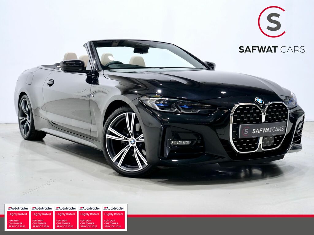 BMW 4 Series 2021 2.0 420I M Sport Convertible Black