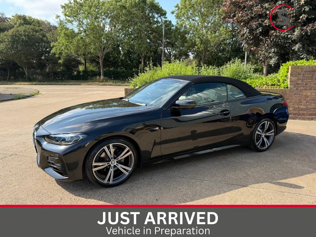 BMW 4 Series 2021 2.0 420I M Sport Convertible Black #2