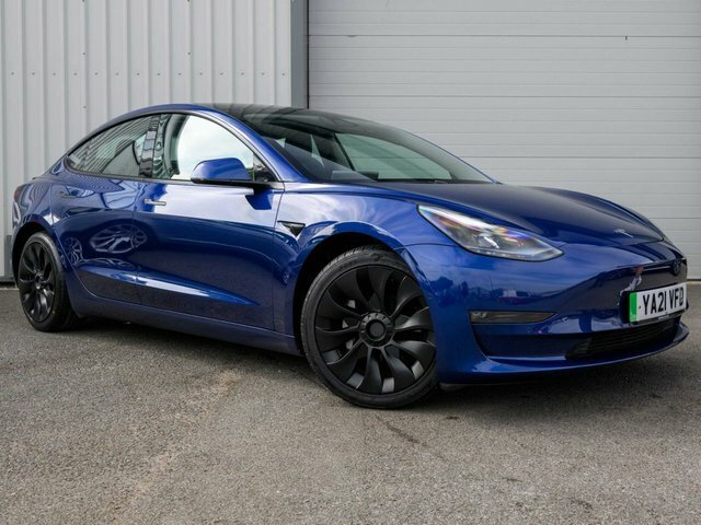 Tesla Model 3 2021 Dual Motor Long Range Saloon A Blue