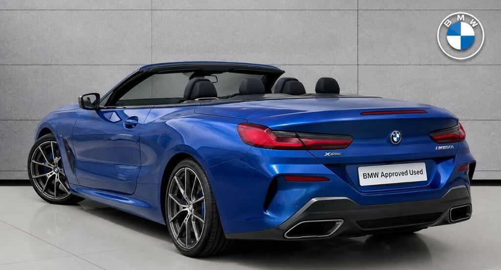 BMW 8 Series M850i Xdrive Convertible Blue #2