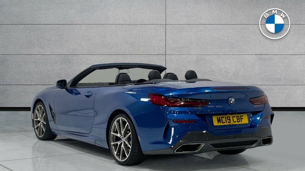 BMW 8 Series M850i Xdrive Convertible Blue #4