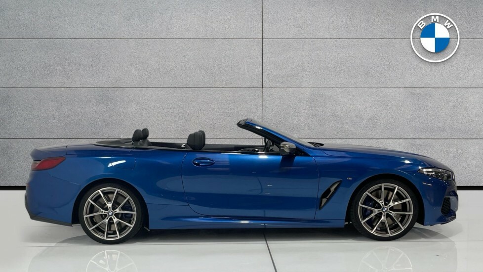 BMW 8 Series M850i Xdrive Convertible Blue #5