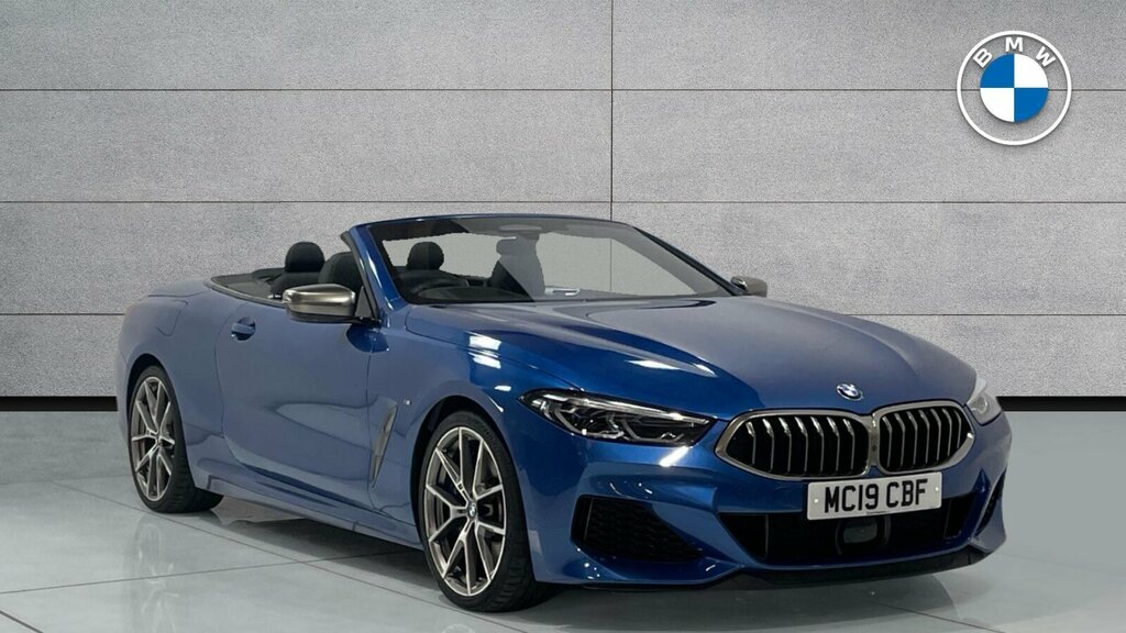 BMW 8 Series M850i Xdrive Convertible Blue #2