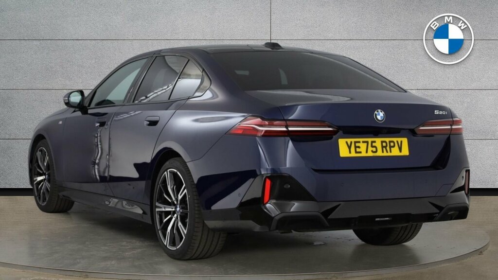 BMW 5 Series 520I M Sport Saloon Blue #4