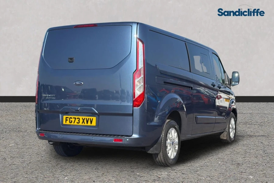 Ford Transit Custom Transit Custom 2.0 Tdci 130Ps Low Roof Dcab Limit FG73XVV Blue #4
