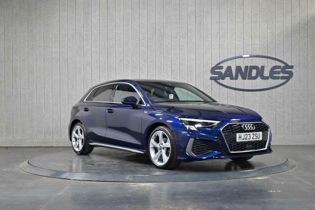 Audi A3 1.5 Tfsi 35 S Line Sportback Euro 6 Ss HJ23ZSU Blue