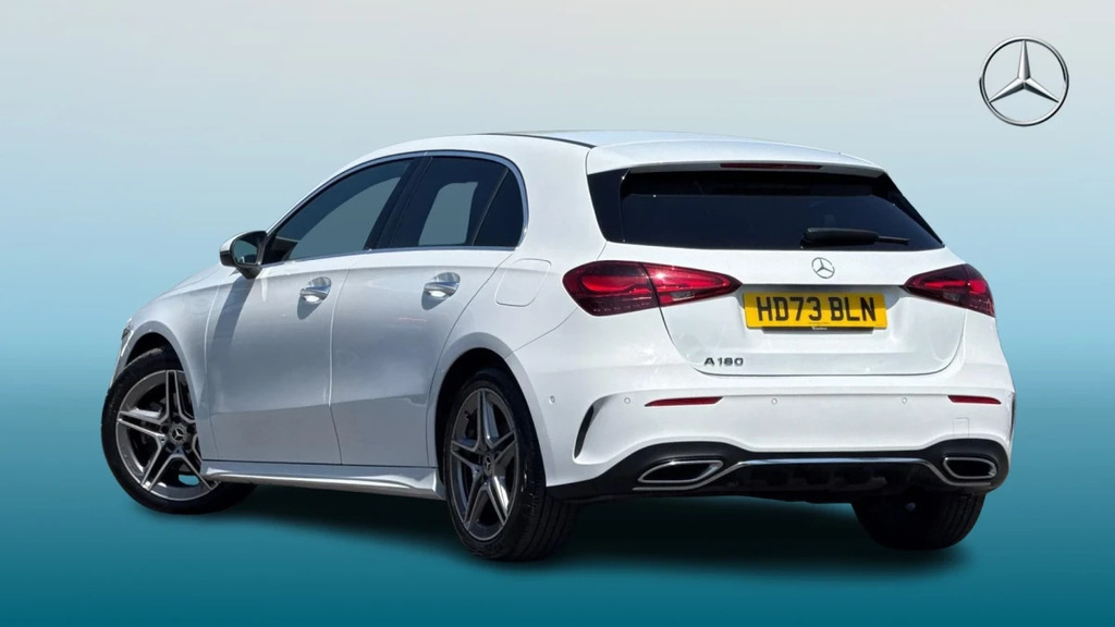 Mercedes-Benz A Class A 180 Amg Line Premium Mh HD73BLN White #2