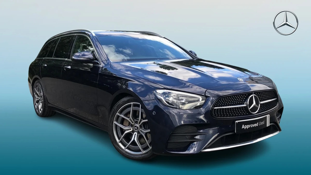 Mercedes-Benz E Class E 220 Amg Line Prem D Mhe Blue