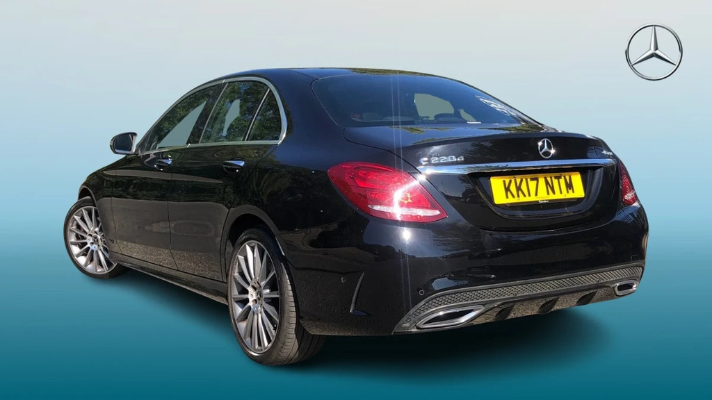 Mercedes-Benz C Class C220 Amg Line Prem D 4Mat KK17NTM Black #2
