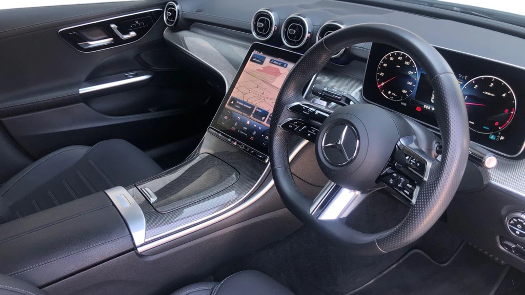 Mercedes-Benz C Class C 300 Amg Line Prem D Mhe White #3