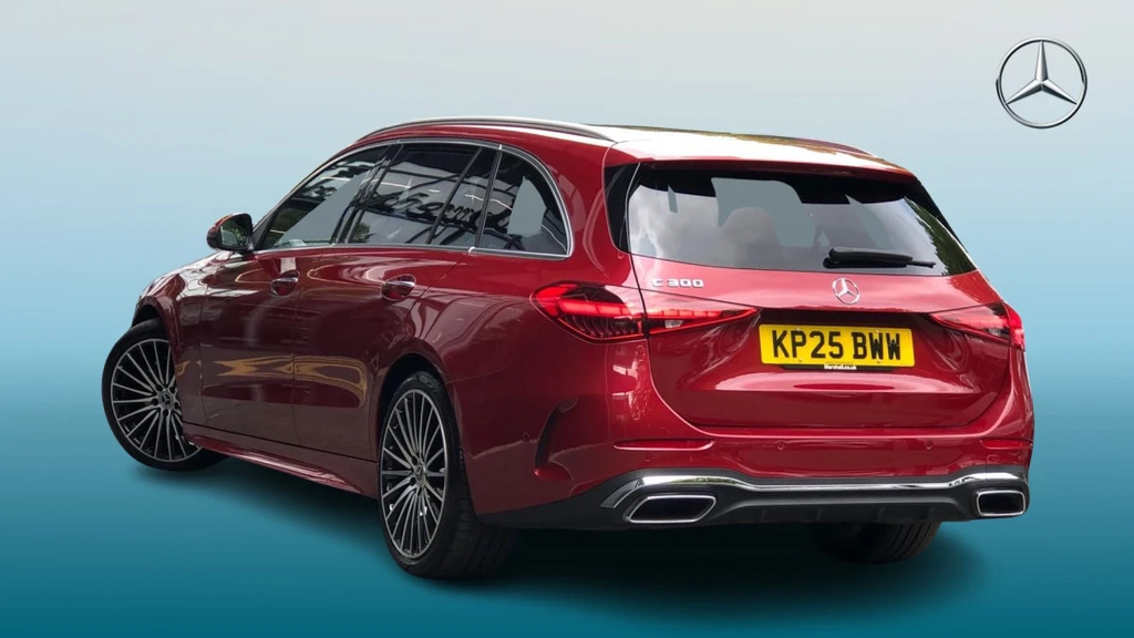 Mercedes-Benz C Class C 300 Amg Line Prem Mhe Red #2