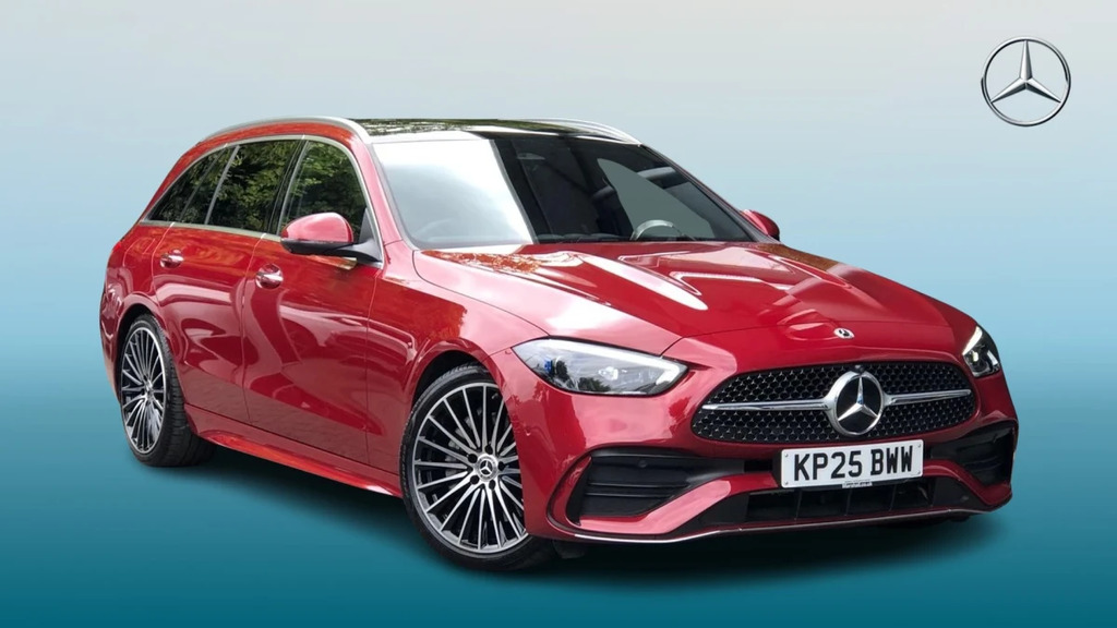 Mercedes-Benz C Class C 300 Amg Line Prem Mhe Red