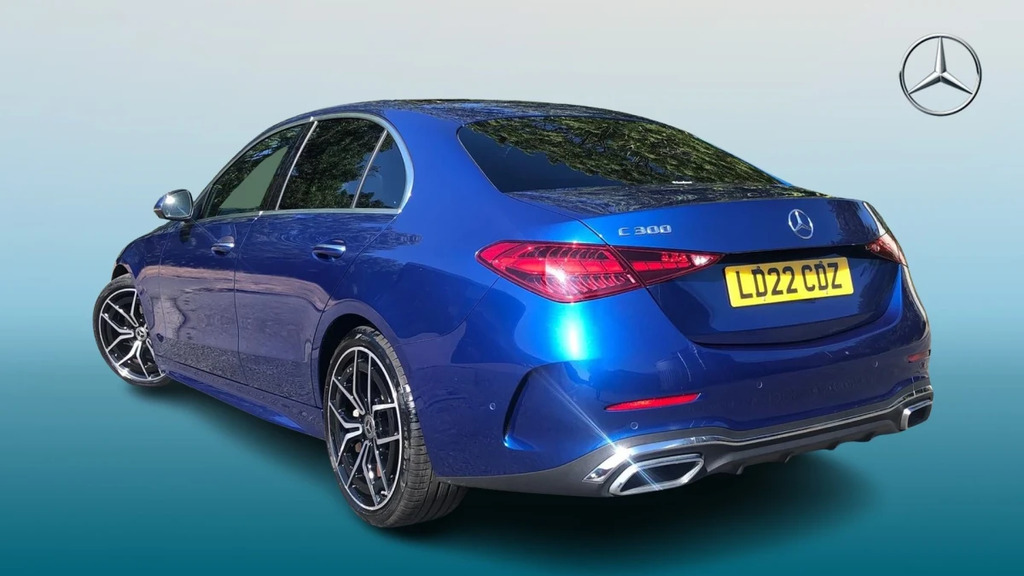 Mercedes-Benz C Class C 300 Amg Line Prem Mhe Blue #2