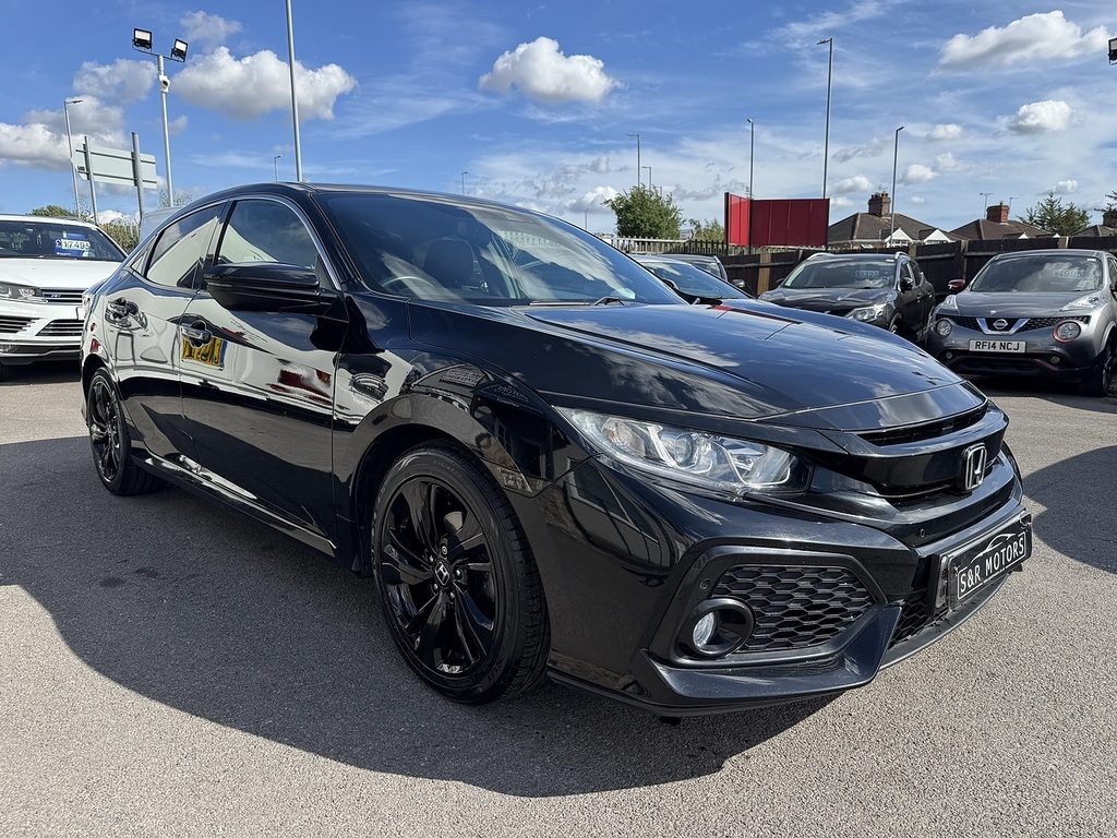 Honda Civic Vtec Turbo Sr Black #6
