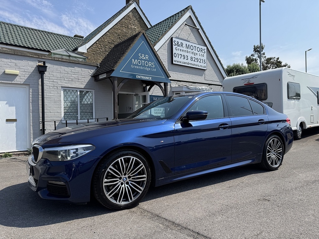BMW 5 Series 530D M Sport PJ20YKW Blue #2