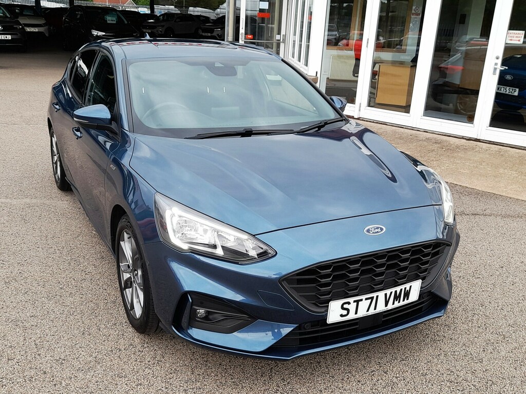Ford Focus 1.0T 125 St-line Edition Mhev ST71VMW Blue #2