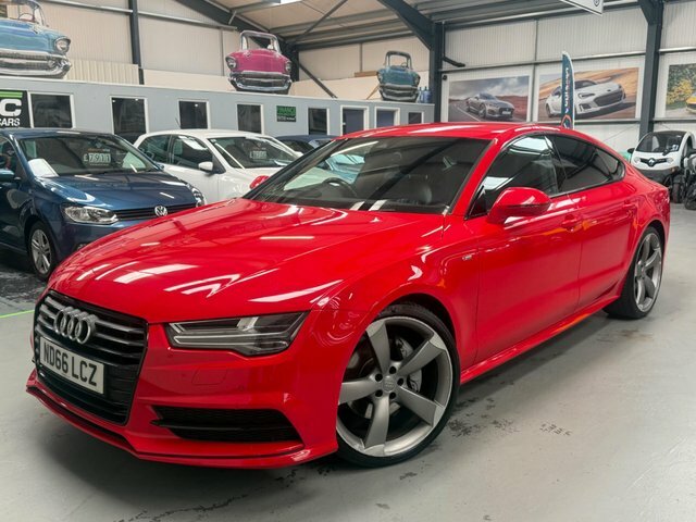 Audi A7 3.0 Tdi V6 Black Edition Sportback S Tronic Quattr Red #4