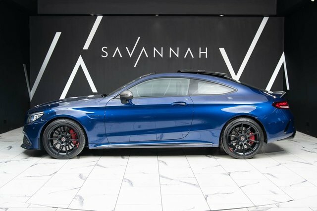 Mercedes-Benz C Class 2019 4.0 C63 V8 Biturbo Amg S Premium Plus Coupe Blue #2