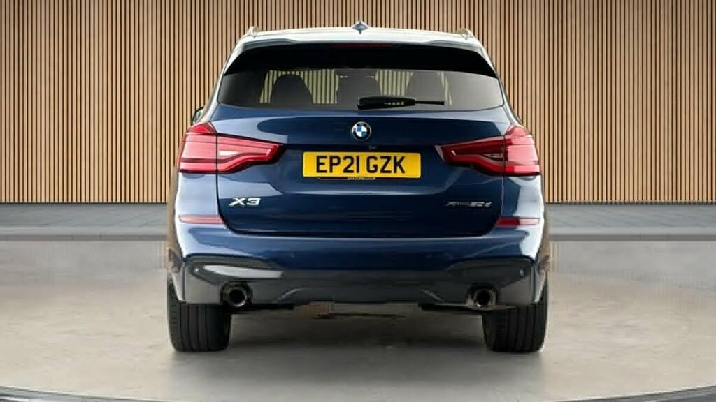 BMW X3 2.0 20D Mht M Sport Suv Hybrid Xdr EP21GZK Blue #4
