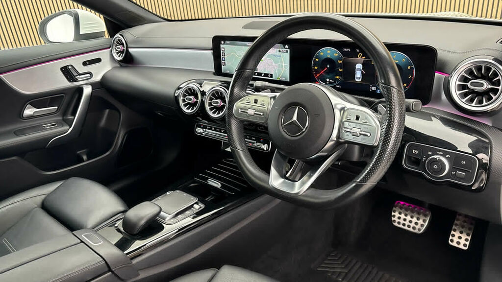 Mercedes-Benz CLA Class 1.3 Cla180 Amg Line Premium Plus 2 Coupe Pet BD70EPU White #5