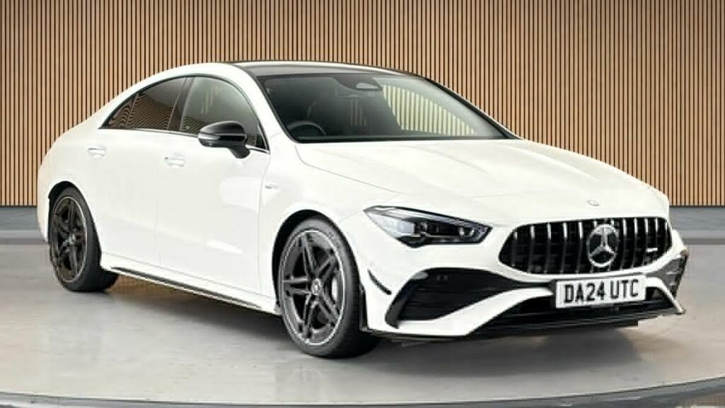 Mercedes-Benz CLA Class 2.0 Cla35h Mhev Amg Premium Plus Coupe Petro White