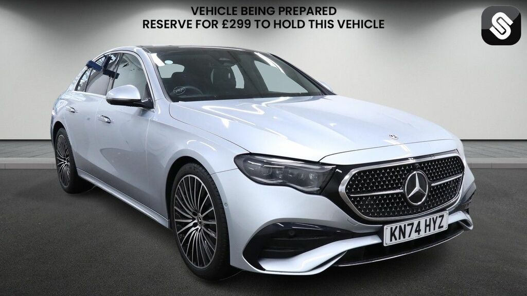 Mercedes-Benz E Class 2.0 E220dh Mhev Amg Line Premium Plus Saloon Silver