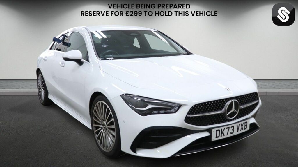 Mercedes-Benz CLA Class 1.3 Cla180h Mhev Amg Line Premium Coupe Petr White
