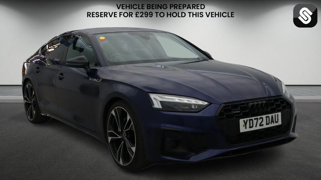 Audi A5 2.0 Tdi 40 Black Edition Sportback S Tr Blue