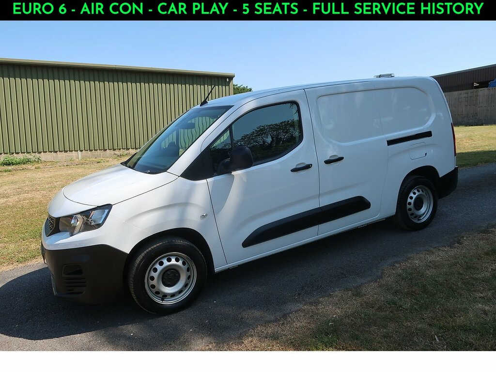 Peugeot Partner 1.5 Bluehdi 850 Professional Premium Long Crew V White