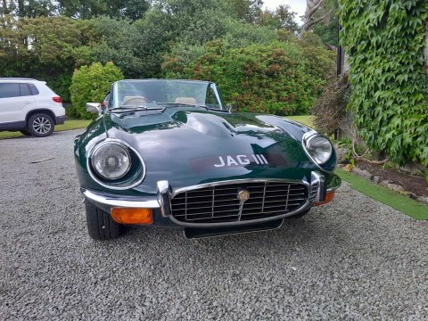 Jaguar E-Type V12 Roadster Green #2