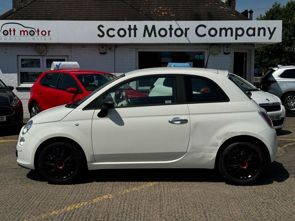 Fiat 500 Hatchback MJ13VPN White #5
