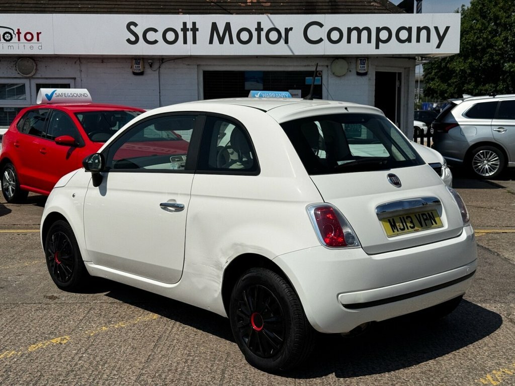 Fiat 500 Hatchback MJ13VPN White #2