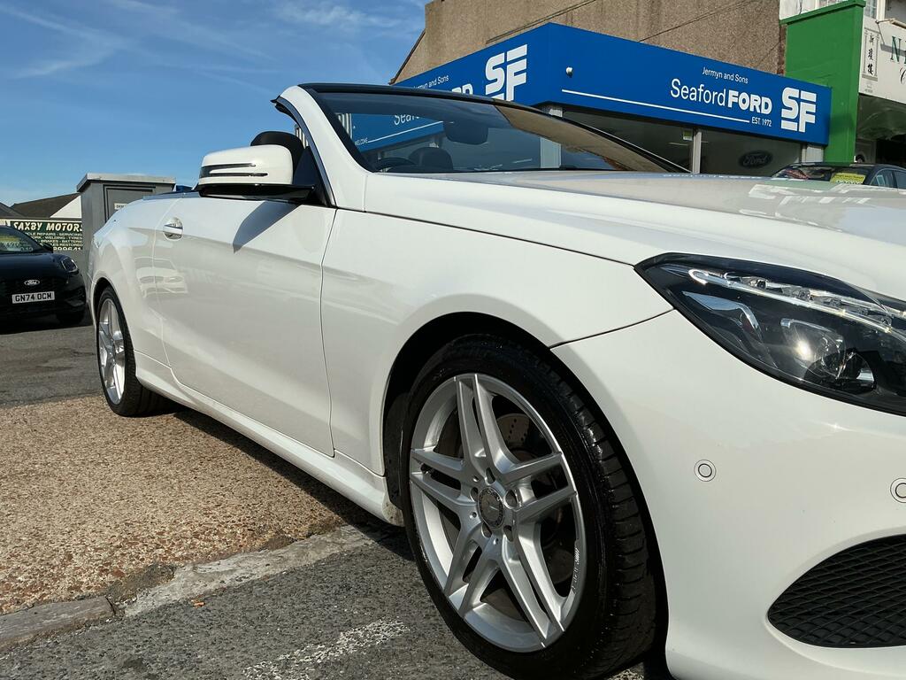 Mercedes-Benz E Class 2.1 E220 Bluetec Amg Line Premium Cabriolet White #3