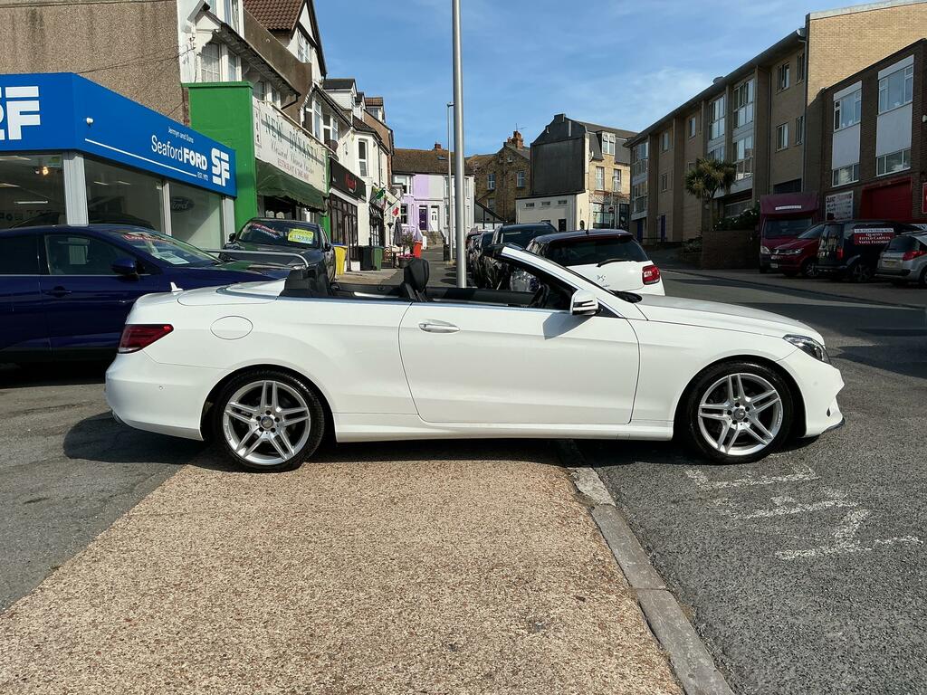 Mercedes-Benz E Class 2.1 E220 Bluetec Amg Line Premium Cabriolet White #5