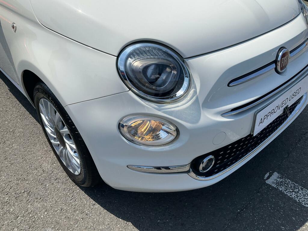 Fiat 500 1.2 Lounge Hatchback Euro 6 Ss White #2