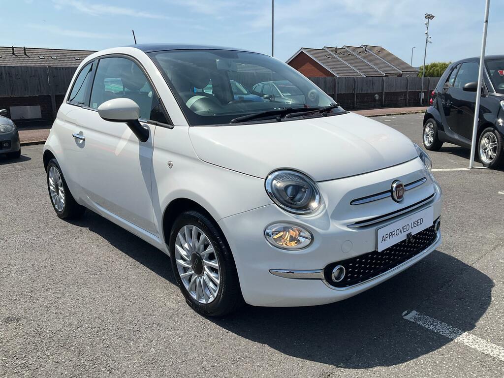 Fiat 500 1.2 Lounge Hatchback Euro 6 Ss White