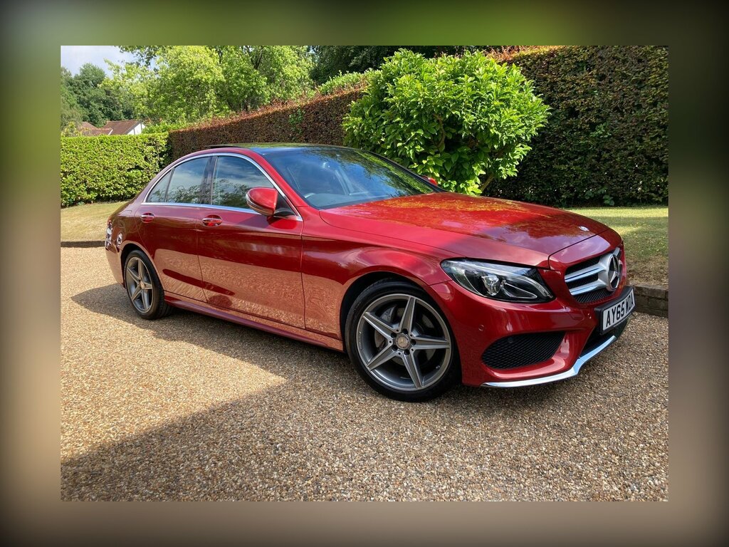 Mercedes-Benz C Class 2.0 C200 Amg Line Premium 7G-tronic Euro 6 Ss Red #2