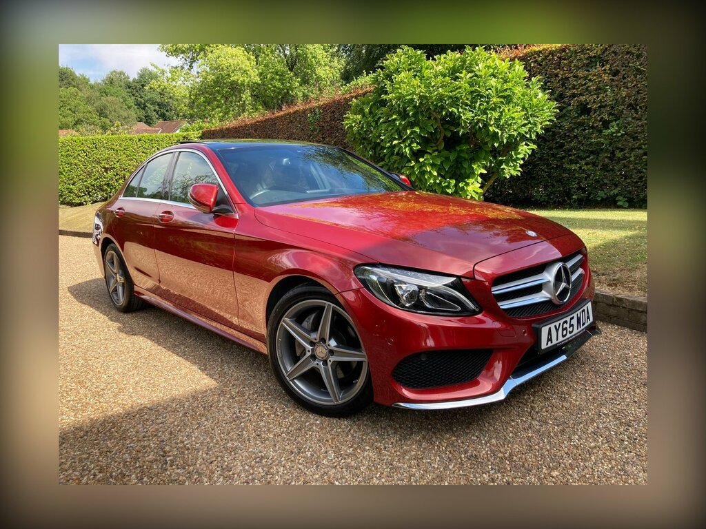 Mercedes-Benz C Class 2.0 C200 Amg Line Premium 7G-tronic Euro 6 Ss Red