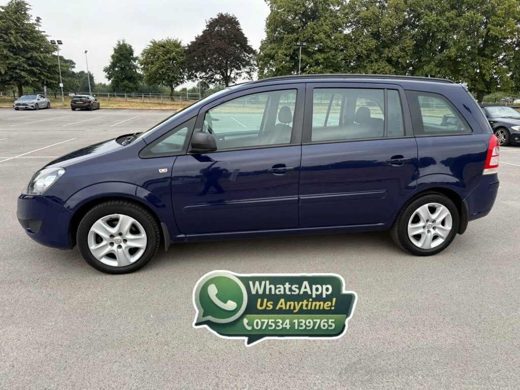 Vauxhall Zafira 1.8L Exclusiv Blue #4