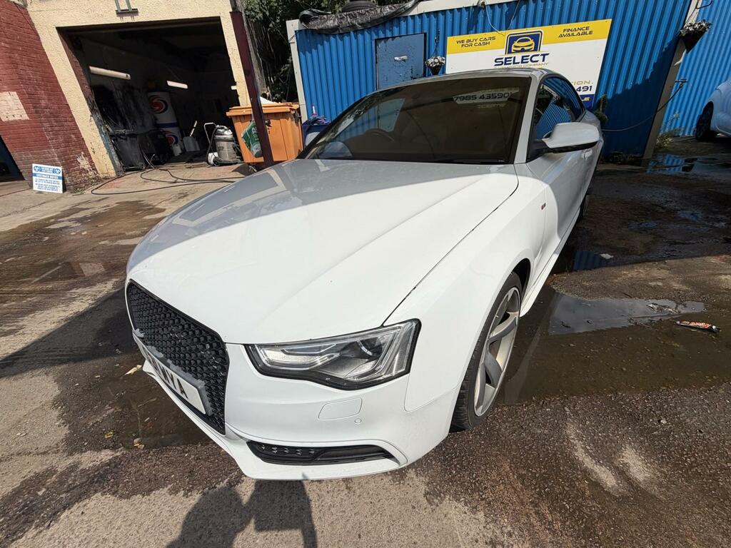 Audi A5 Coupe 2.0 Tdi Black Edition 2013 White #2