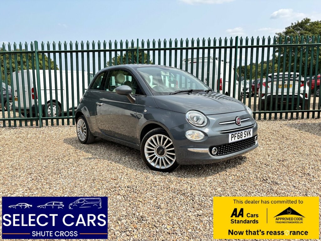 Fiat 500 1.2 Lounge Hatchback Euro 6 Ss Grey
