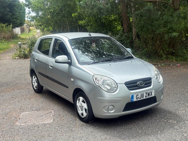 Kia Picanto 2011 1.0 1 Hatchback 114 Gkm, GJ11ZWX Silver #2