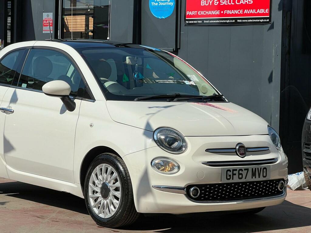 Fiat 500 1.2 Lounge Dualogic Euro 6 Ss White #5